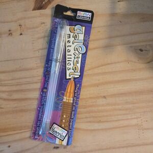 VTG Marvy Uchida Gelexcel Pen Metallics Silver Gel DEADSTOCK Silver Archival USA